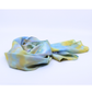 Ochre and Blues Silk Twill Scarf