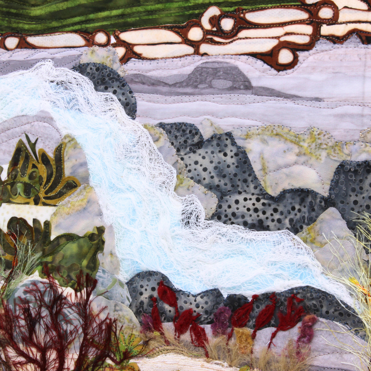 Nistowiak Falls - Thread painting