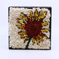 Flower - Framed Rug Hooking
