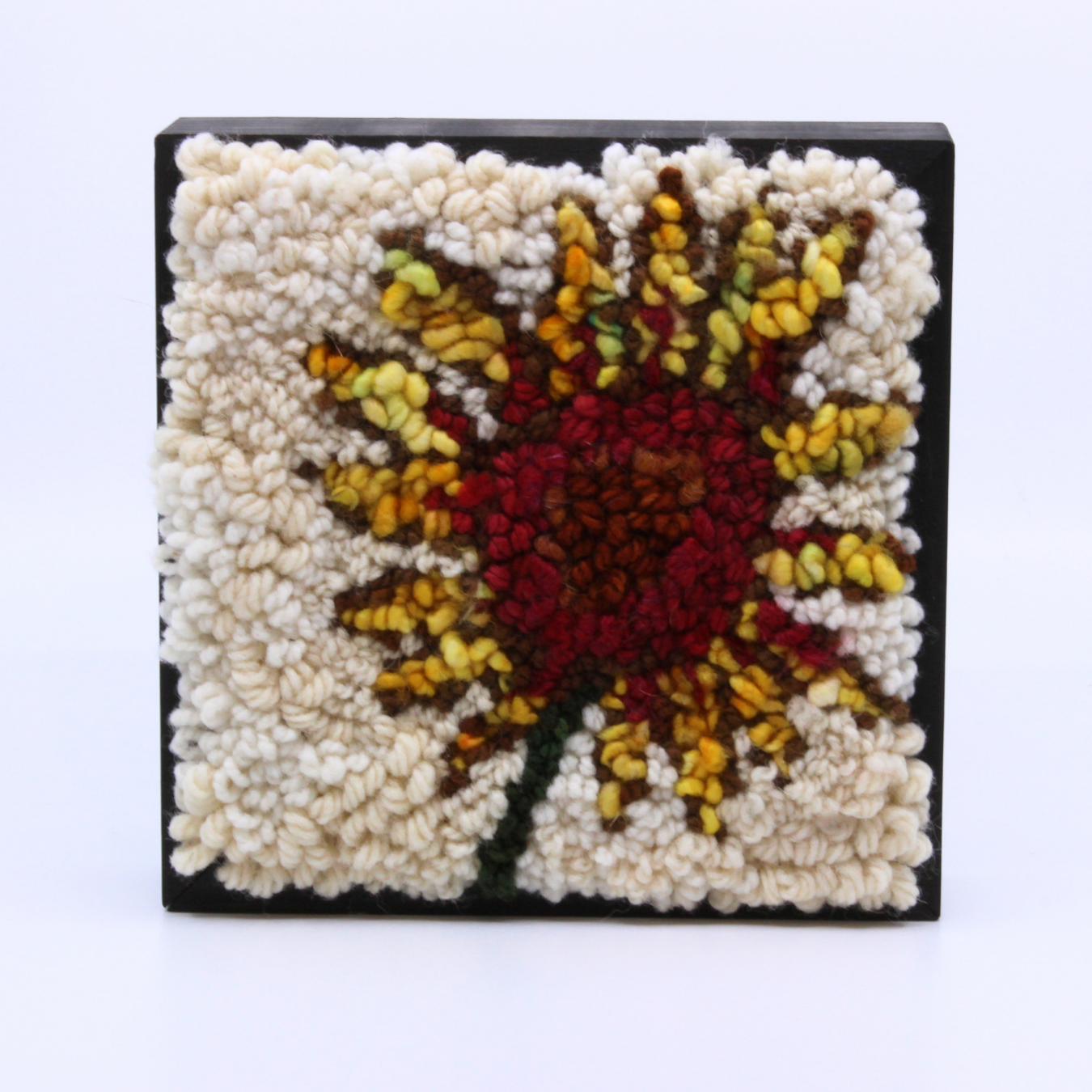 Flower - Framed Rug Hooking