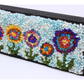 Flower Row - Framed Rug Hooking