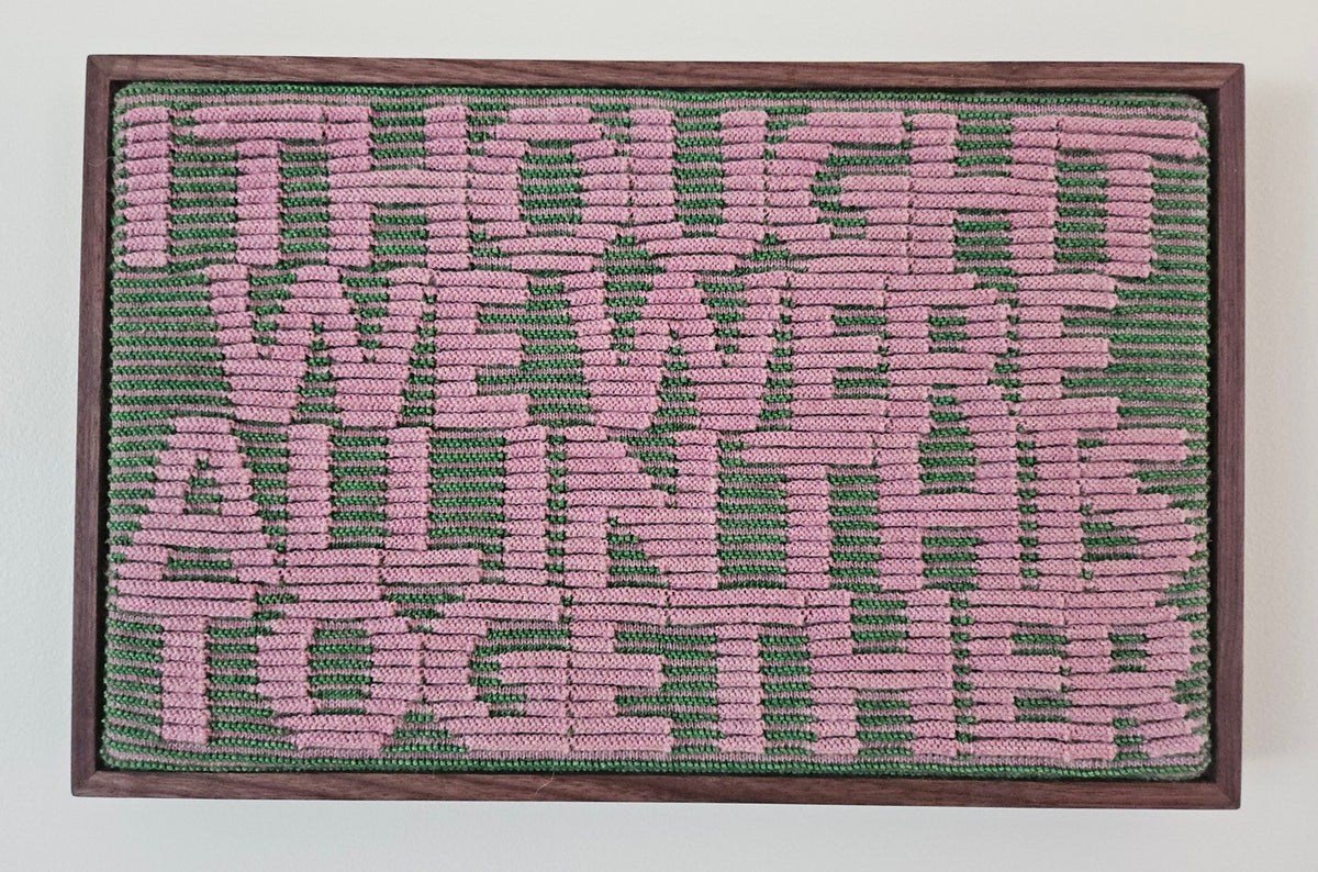 Together - Knitted wall hanging