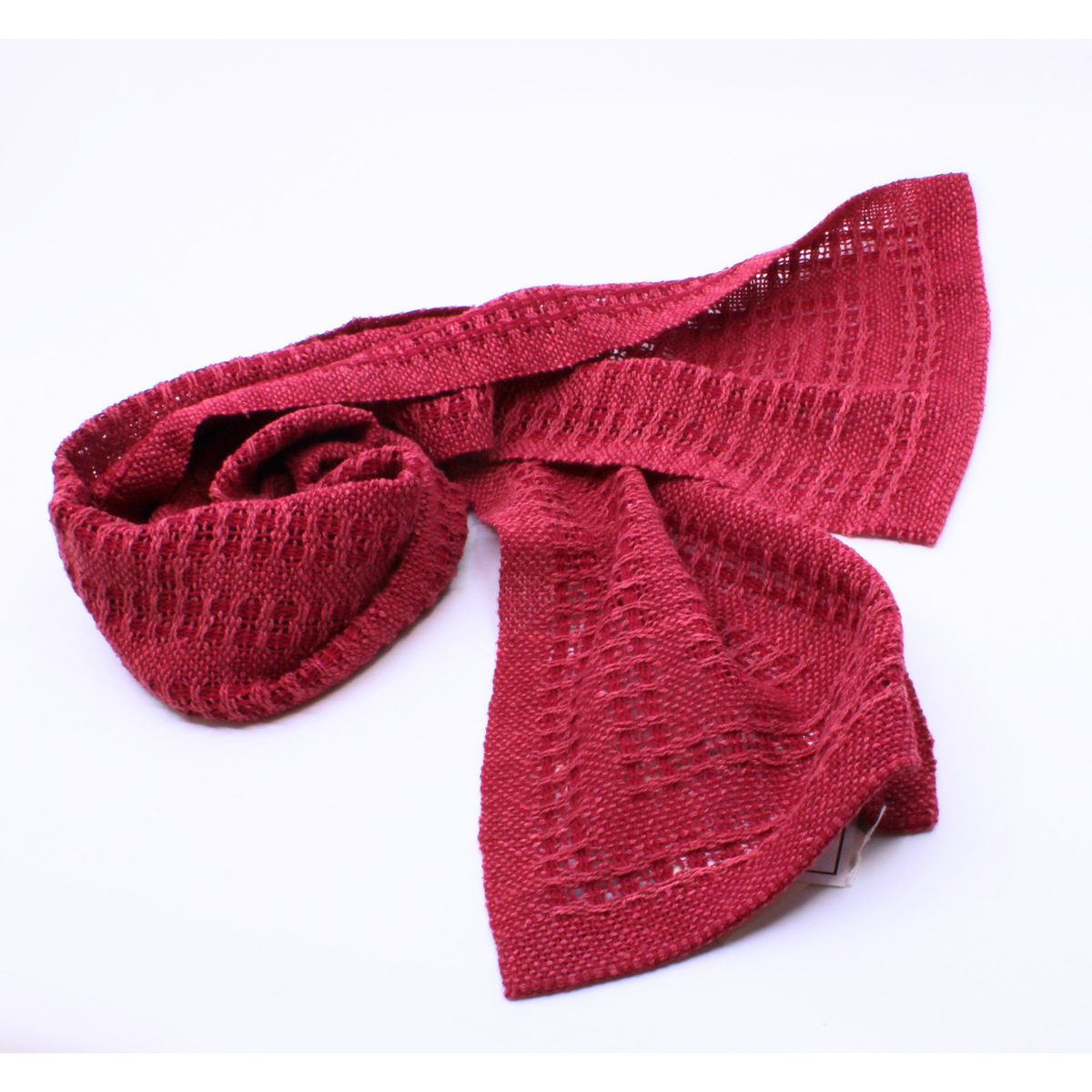 Crimson Lace Scarf #372