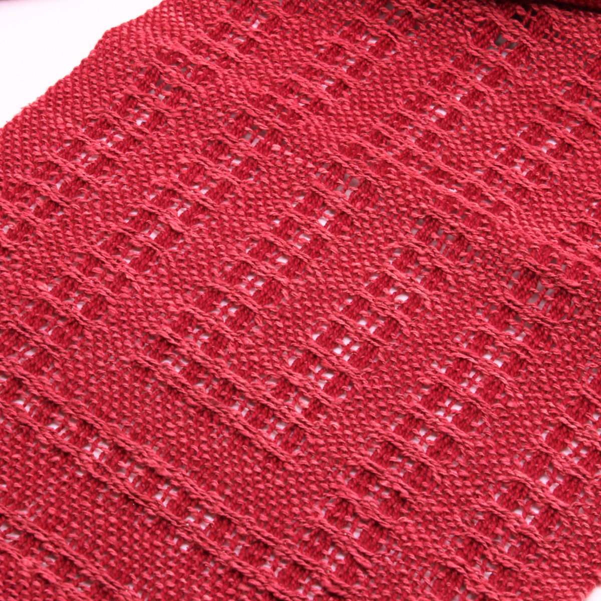 Crimson Lace Scarf #372