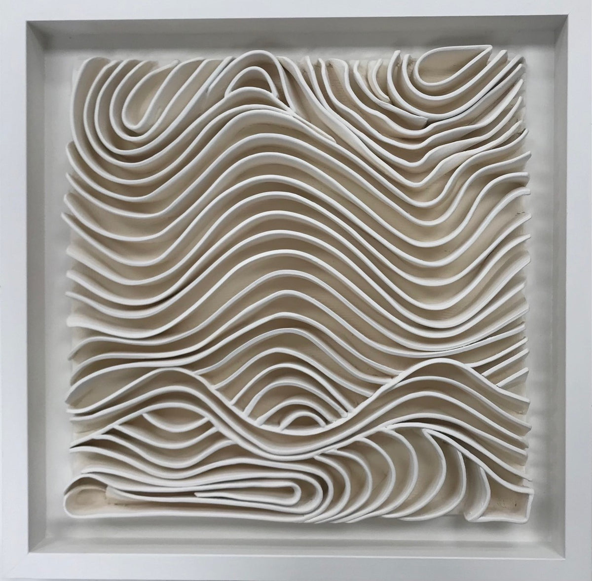 With the Flow - Clay wall hanging