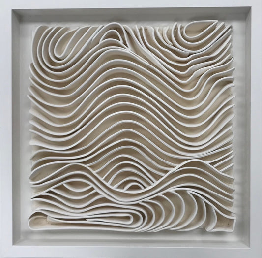 With the Flow - Clay wall hanging
