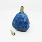 Stout blue perfume bottle with stopper