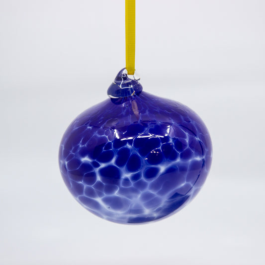 Lapis Glass Ball Ornament