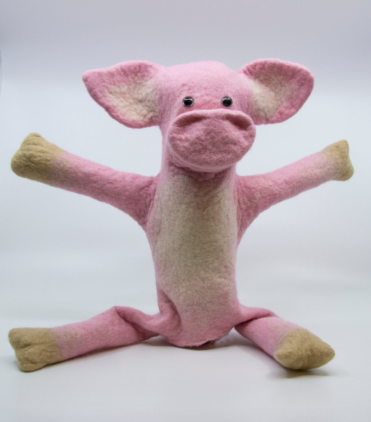 Felted Pig Puppet