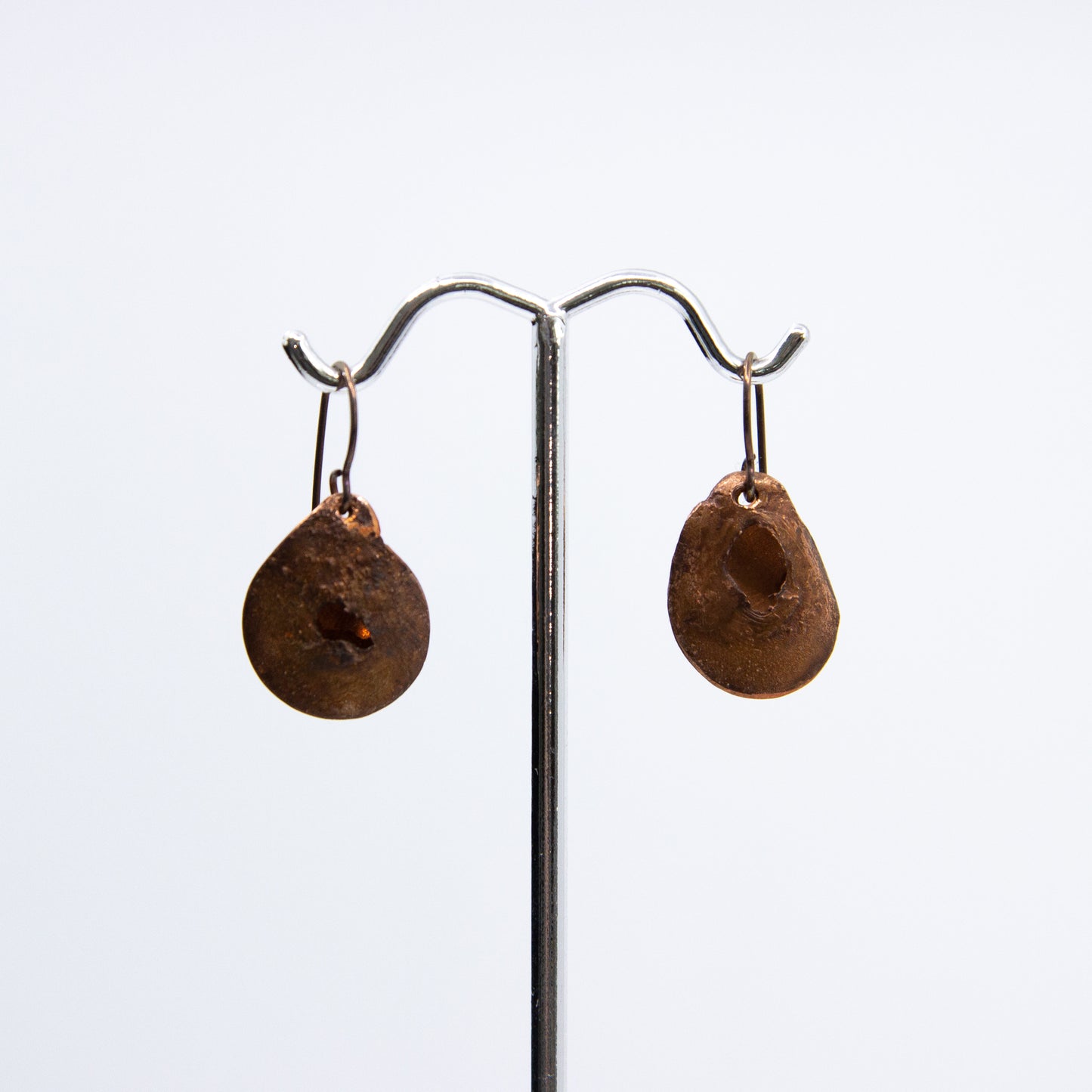 Copper Teardrops Earrings