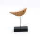 Light brown abstract bird on stand 