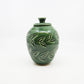 Green Carved Jar with Lid