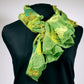 Short Silk & Wool Green Scarf
