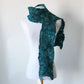 Teal felted scarf