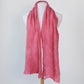 Naturally Dyed Wool Scarf - Very Berry
