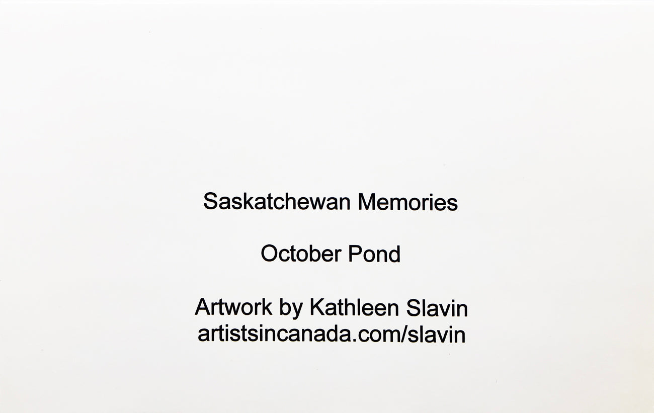 October Pond - Art Card