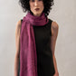 Naturally Dyed Merino Wool Scarf - Lilac