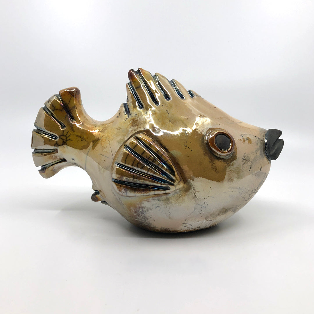 Gold Raku Fish