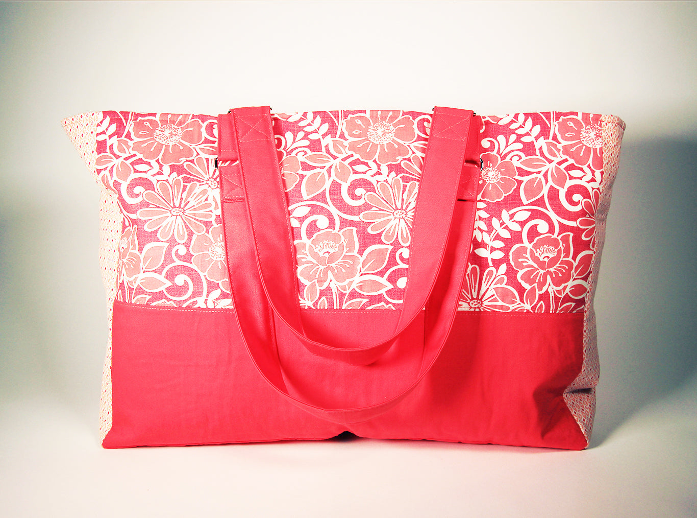 Large Pink Zippered Bag