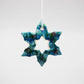 Blue watercolour clay snowflake 