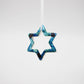 Blue watercolour star ornament 
