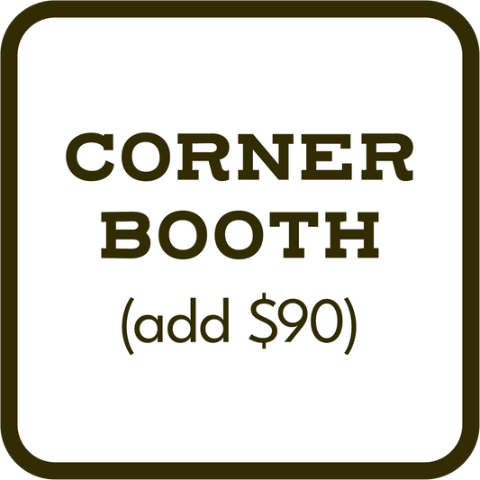 Corner Booth Option (for SCC Staff ONLY)